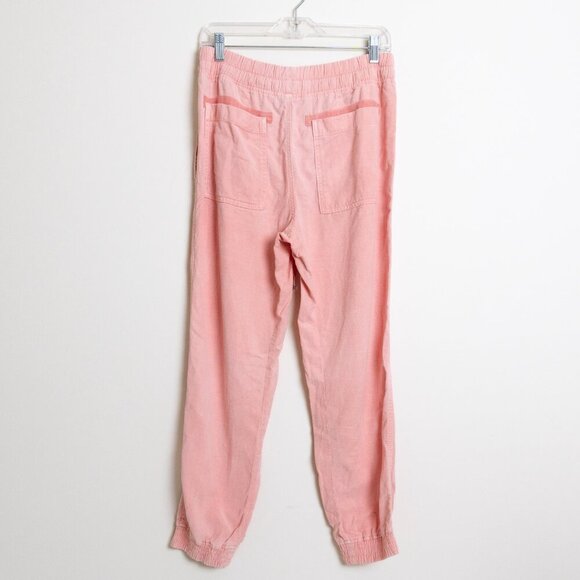 🚨 Zara The Weekend Jogger Pants Cotton Utility Dusty Pink Lyocell Linen Blend - Picture 4 of 14